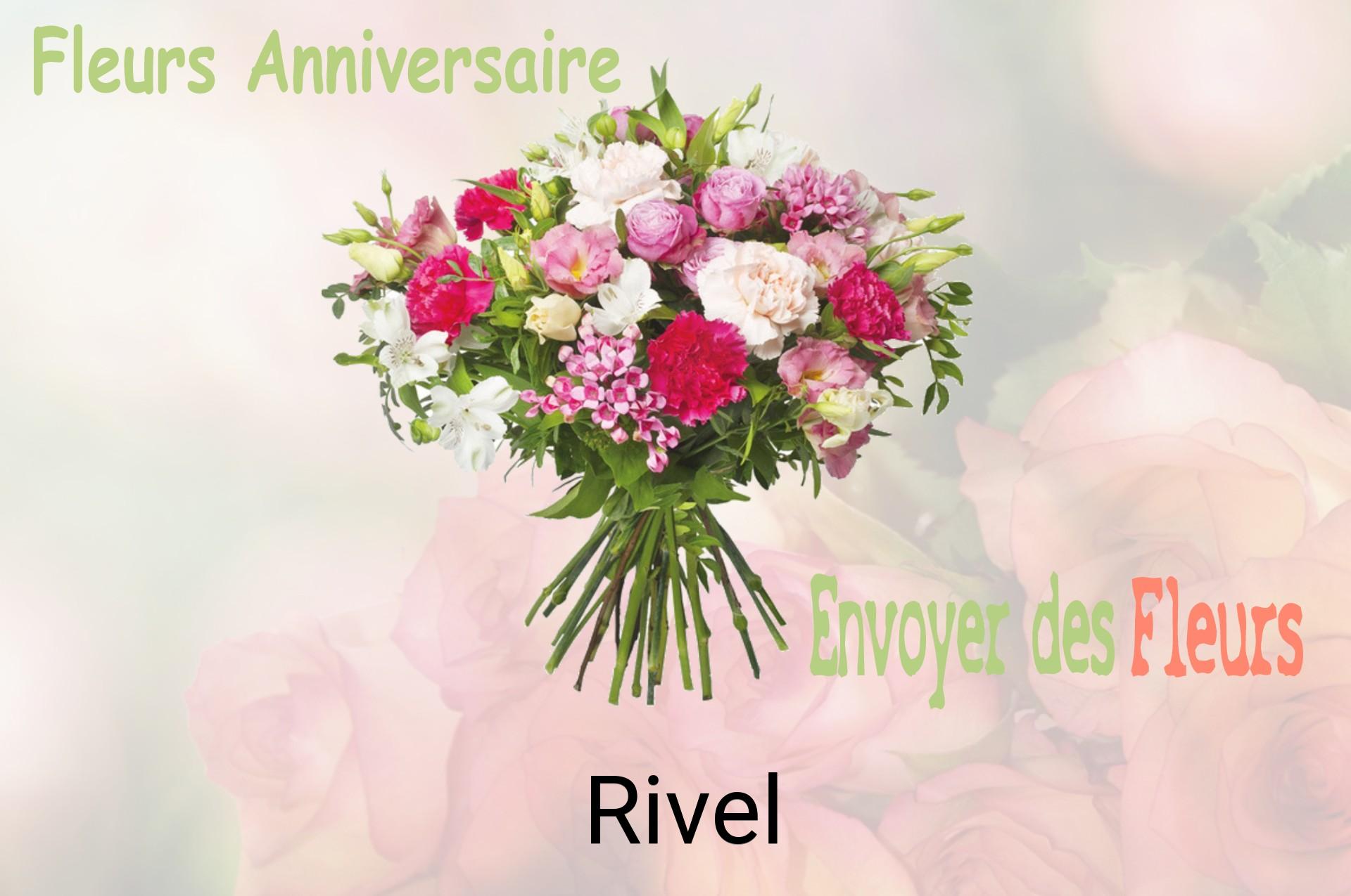 Bouquet de fleurs d’anniversaire livré à Rivel